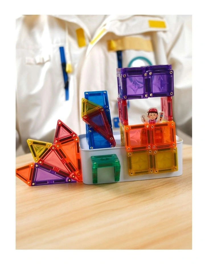 MNTL Classic Small Star Magnetic Tile Set 56 Pcs image 4