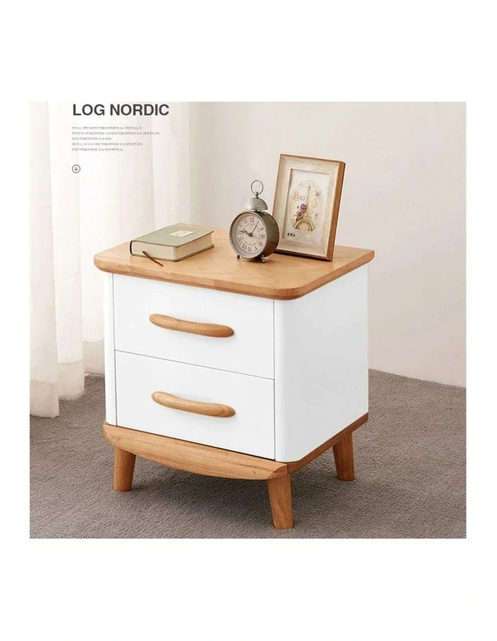 Ashley Wooden Bedside Table in White image 4