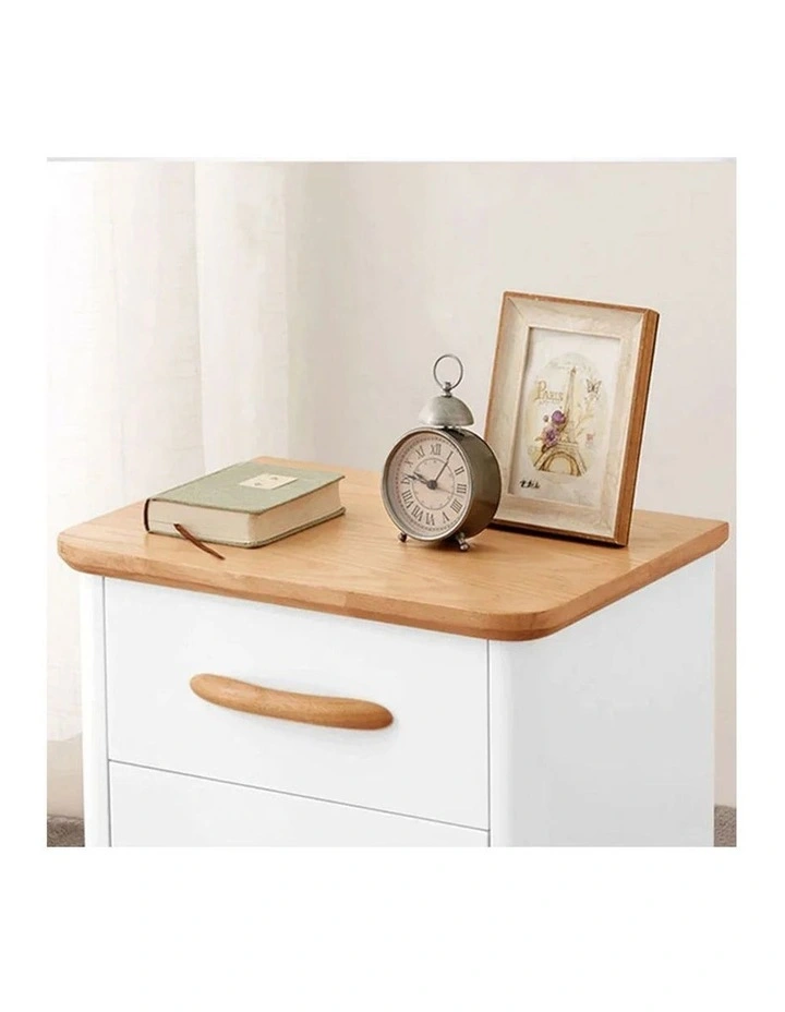 Ashley Wooden Bedside Table in White image 5