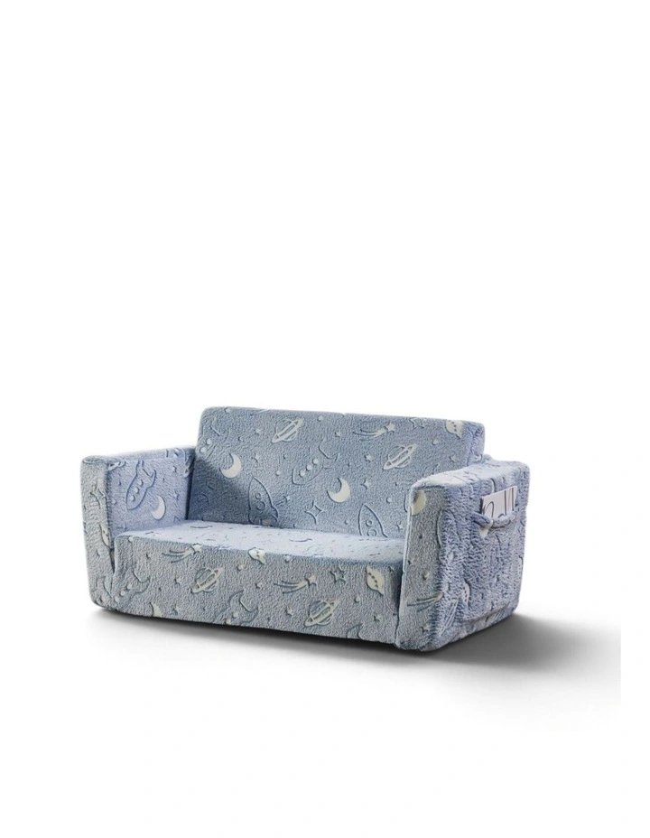 All 4 Kids Space Explorer Glow Flip-Out Double Couch image 1