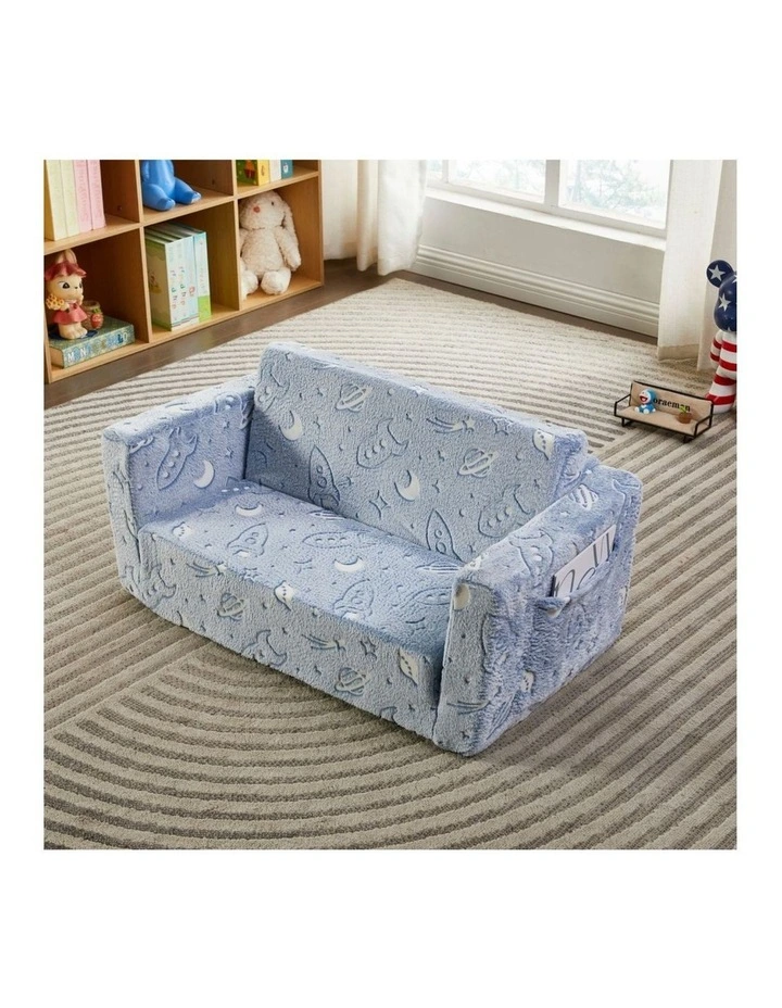 All 4 Kids Space Explorer Glow Flip-Out Double Couch image 2