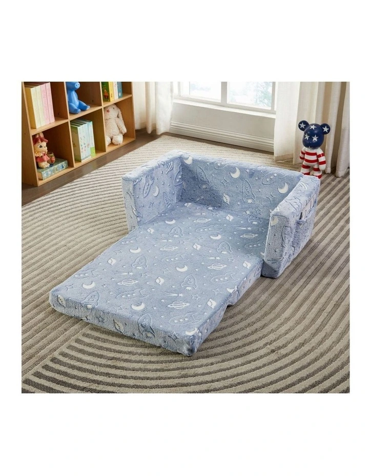 All 4 Kids Space Explorer Glow Flip-Out Double Couch image 4