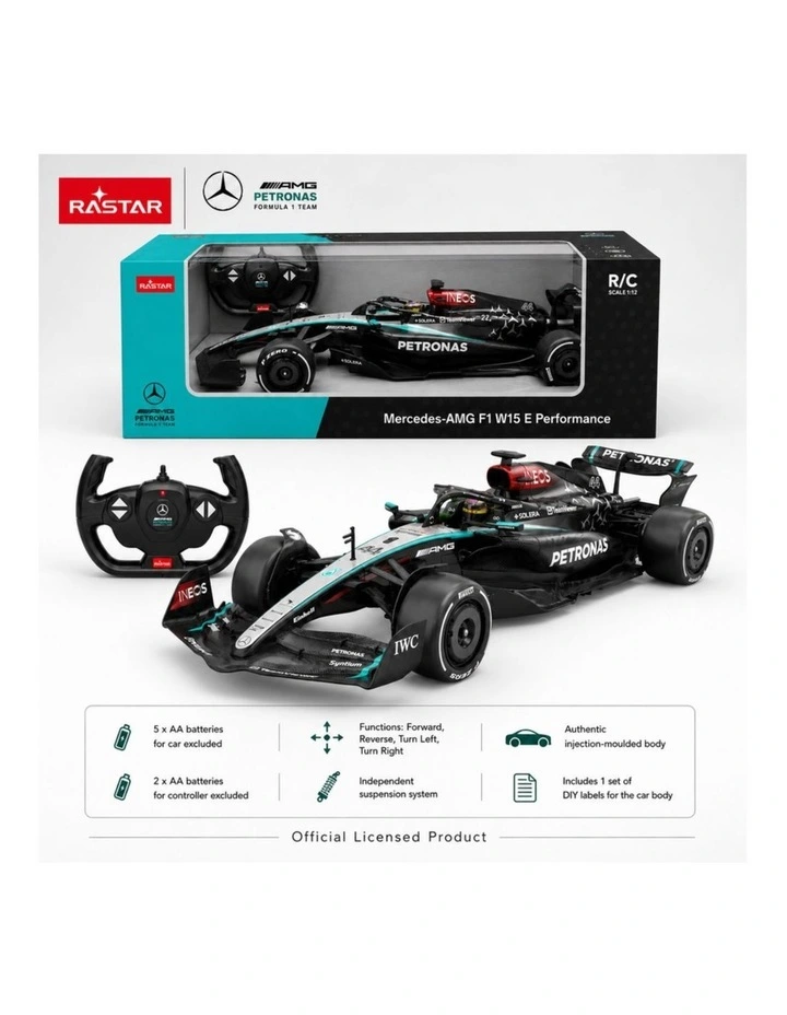 1:12 Mercedes-AMG F1 W15 E Performance Remote Control Car image 7