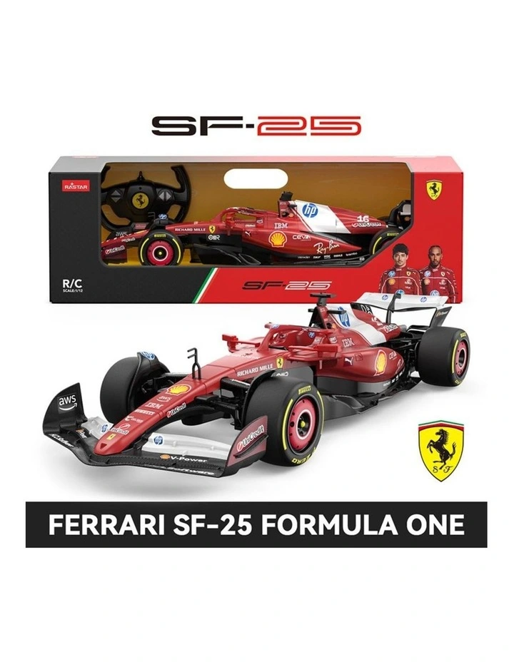 Rastar 1:12 Ferrari SF-25 F1 Remote Control Car image 7
