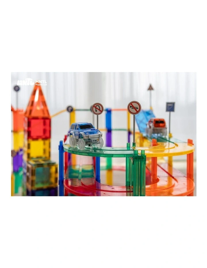 MNTL Classic Magnetic Car Track Set 108 Pcs image 6