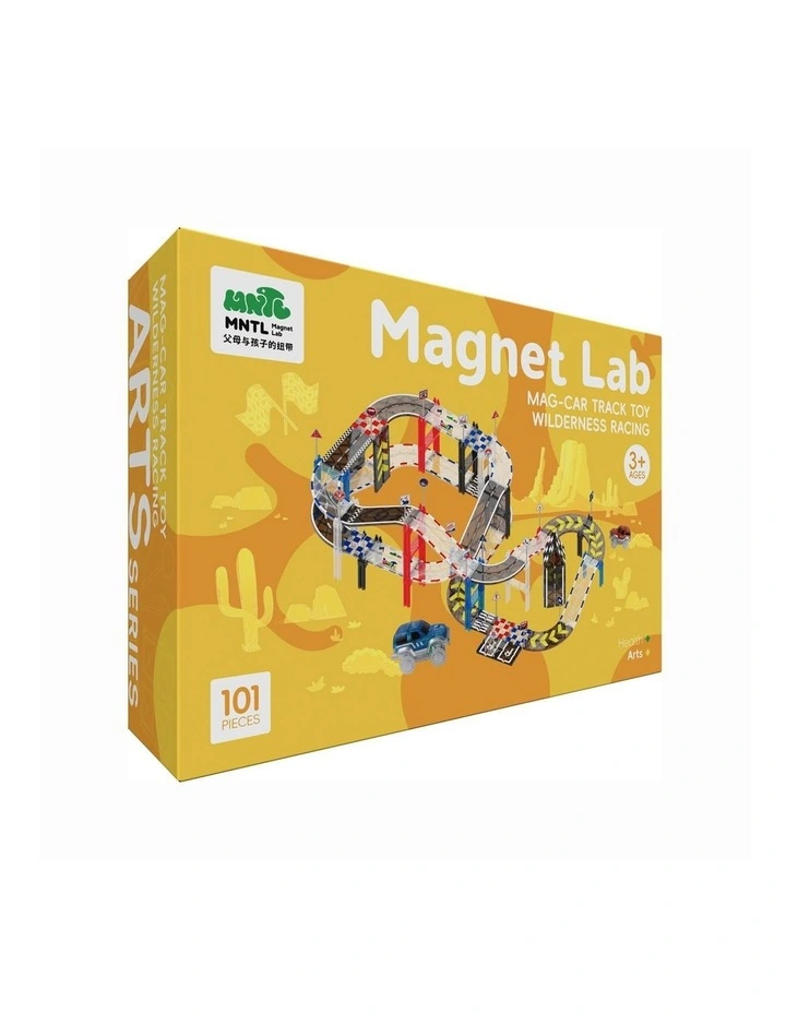 MNTL Classic Magnetic Track Car Set 101 Pcs image 1