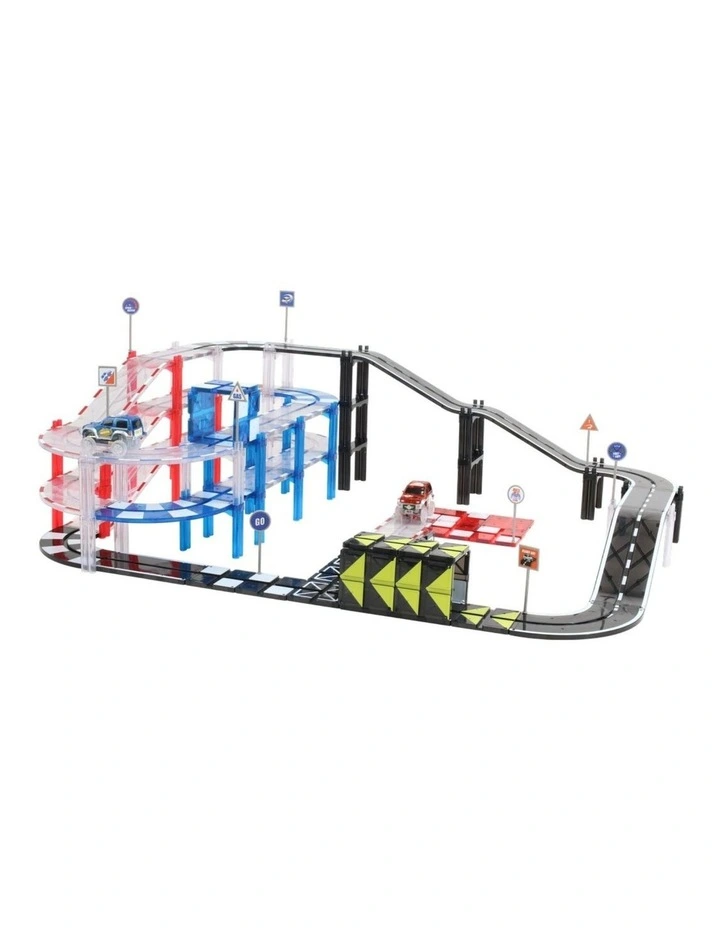 MNTL Classic Magnetic Track Car Set 101 Pcs image 3