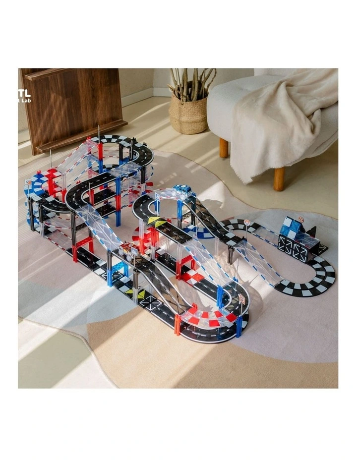 MNTL Classic Magnetic Track Car Set 101 Pcs image 4