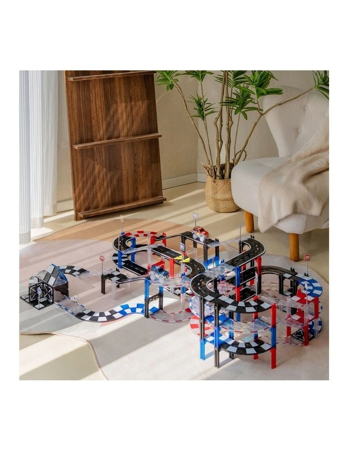 MNTL Classic Magnetic Track Car Set 101 Pcs image 5