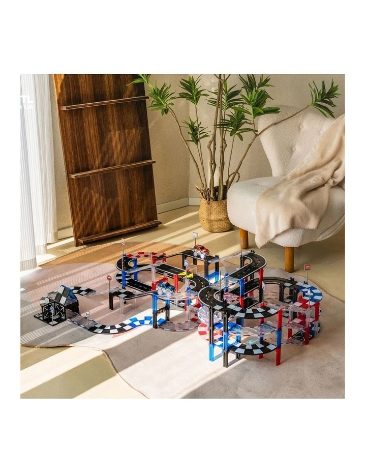 MNTL Classic Magnetic Track Car Set 101 Pcs image 6