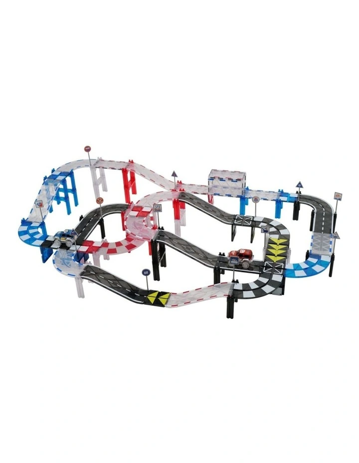 MNTL Classic Magnetic Track Car Set 101 Pcs image 7