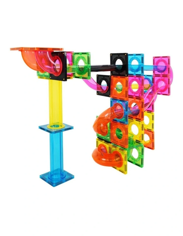 MNTL Fluorescent Magnetic Marble Run Set 101 Pcs image 3