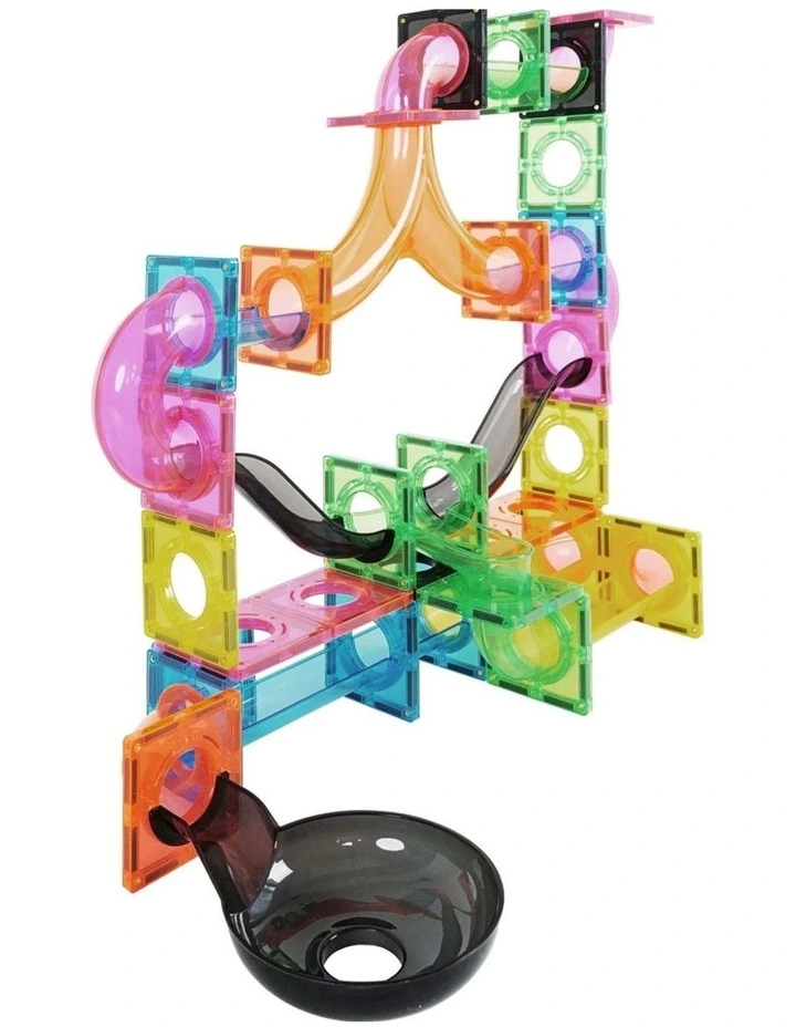 MNTL Fluorescent Magnetic Marble Run Set 101 Pcs image 4