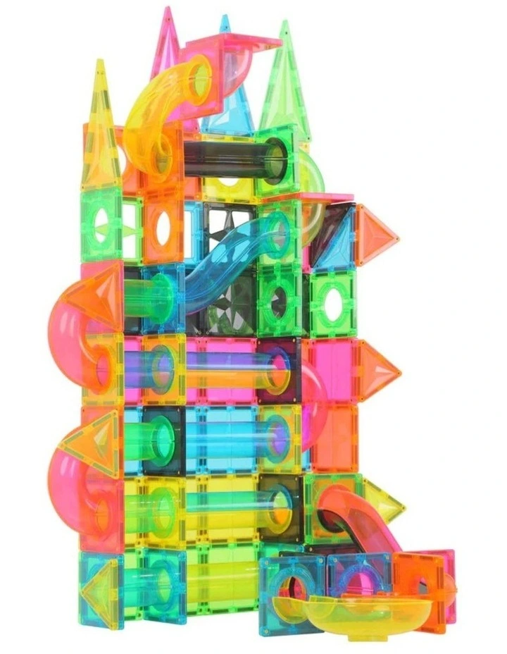 MNTL Fluorescent Magnetic Marble Run Set 101 Pcs image 6