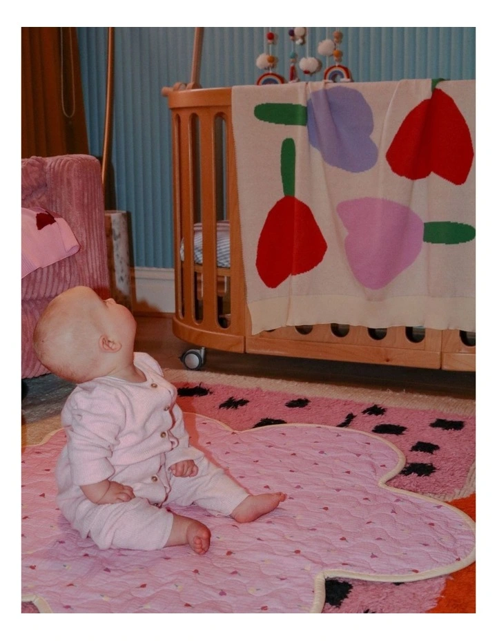 Forget Me Not Playmat in Peony image 3