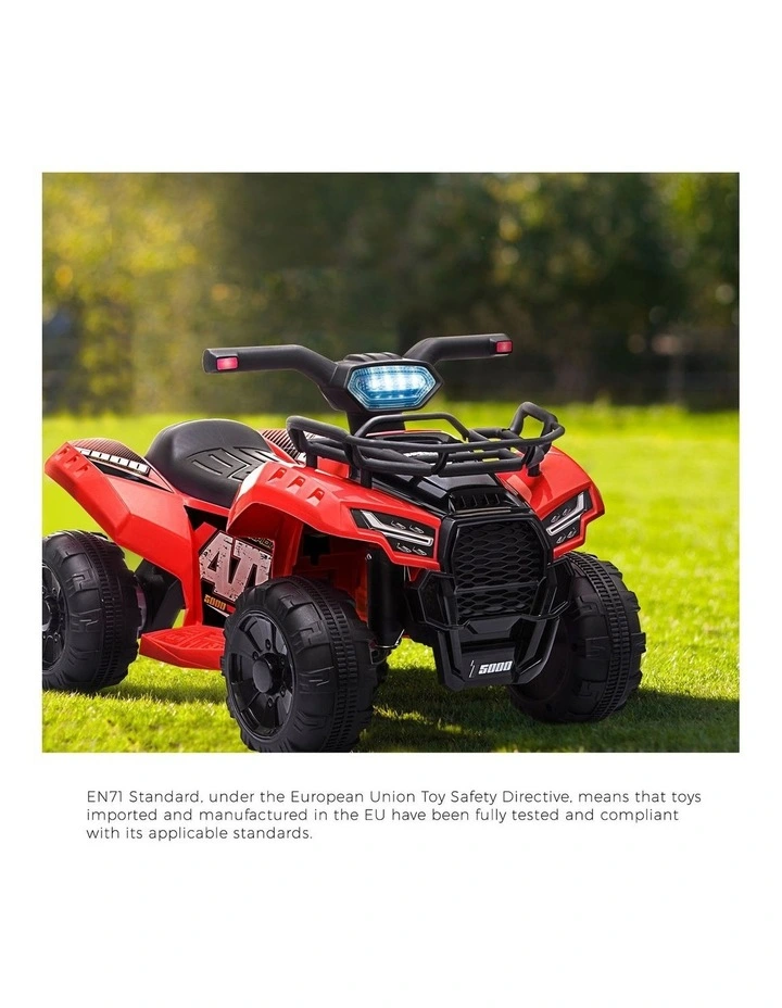 Mazam Ride On Car Electric ATV Bike Vehicle for Toddlers Kids Rechargeable Red image 5