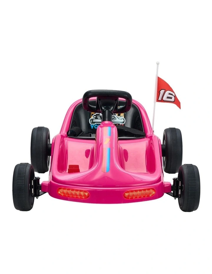 Mazam Kids Ride on Car Electric Kart Bluetooth Light Music Remote Control Pink image 2