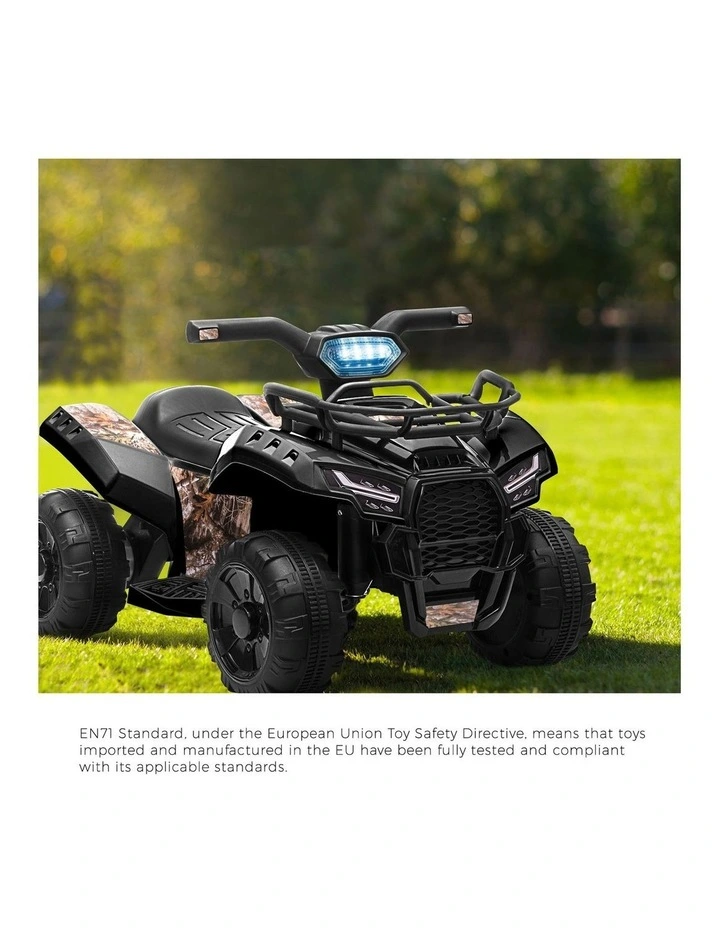 Mazam Ride On Car Electric ATV Bike Vehicle for Toddlers Kids Rechargeable Black image 5