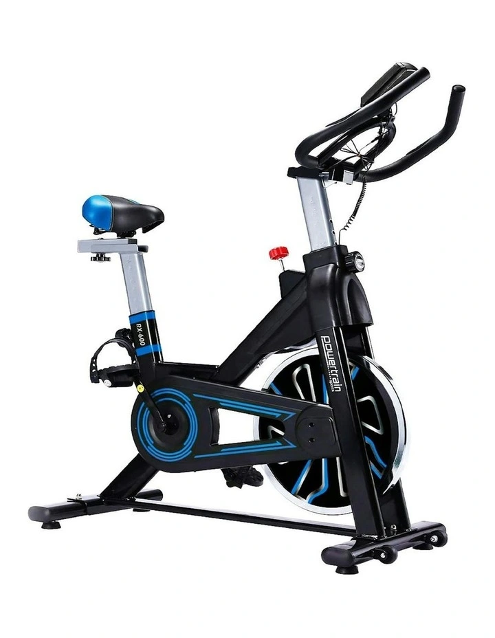 PowerTrain RX-600 Exercise Spin Bike Cardio Cycle - Blue image 1