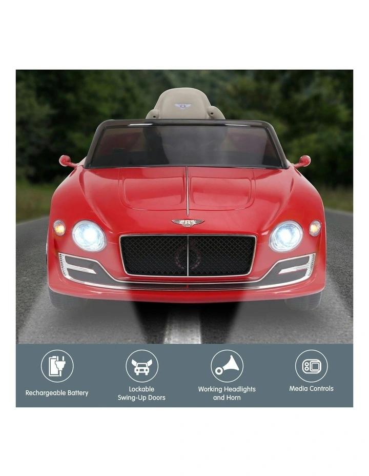 Kahuna Bentley Exp 12 Speed 6E Licensed Kids Ride On Electric Car Red image 3