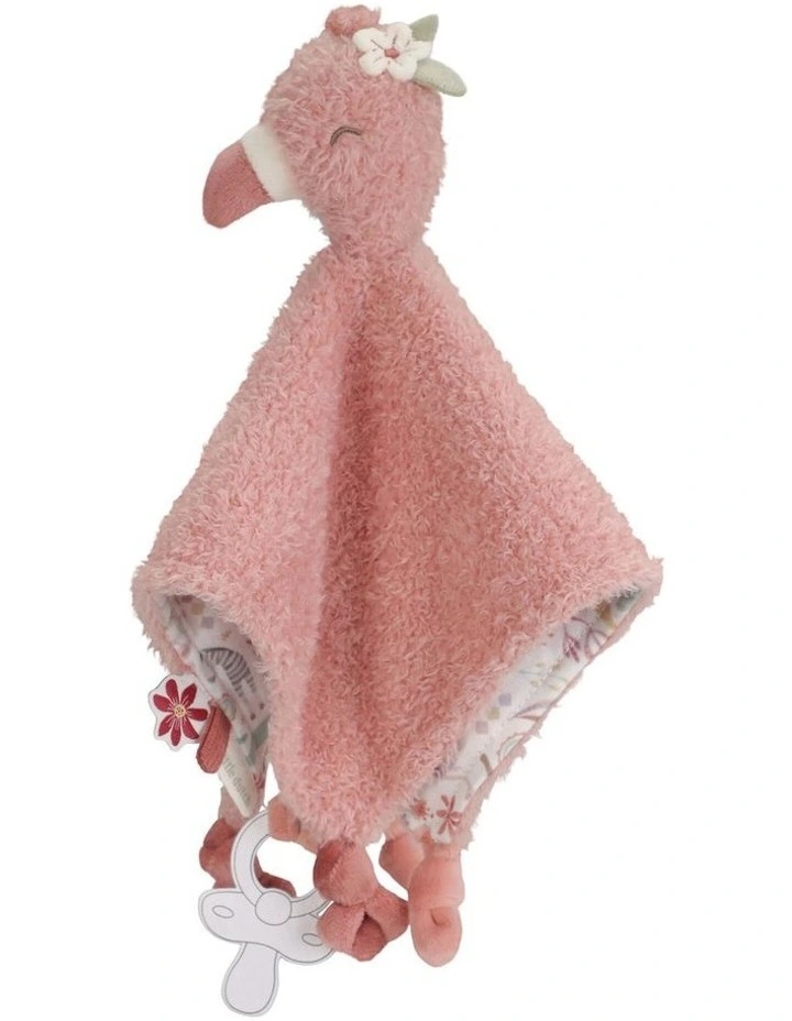 Safari Friends Cuddle Cloth Flamingo image 1