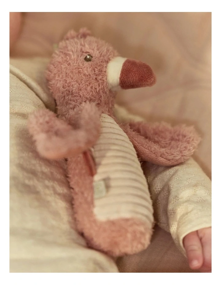 Safari Friends Squeaker with Rattle Flamingo image 2