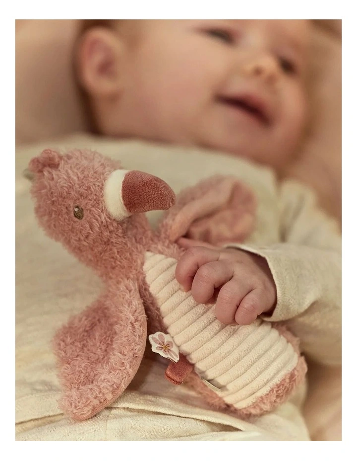 Safari Friends Squeaker with Rattle Flamingo image 3