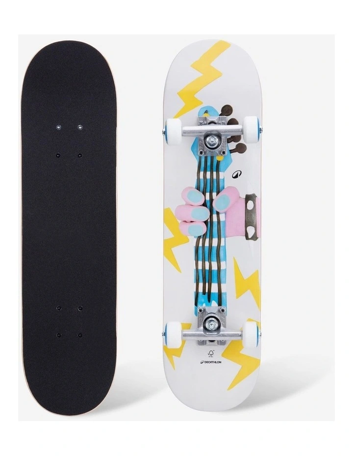 Decathlon | Kids' Ages 3 To 7 Years Mini Skateboard Size 7.25 Cp100 - Thunder image 1