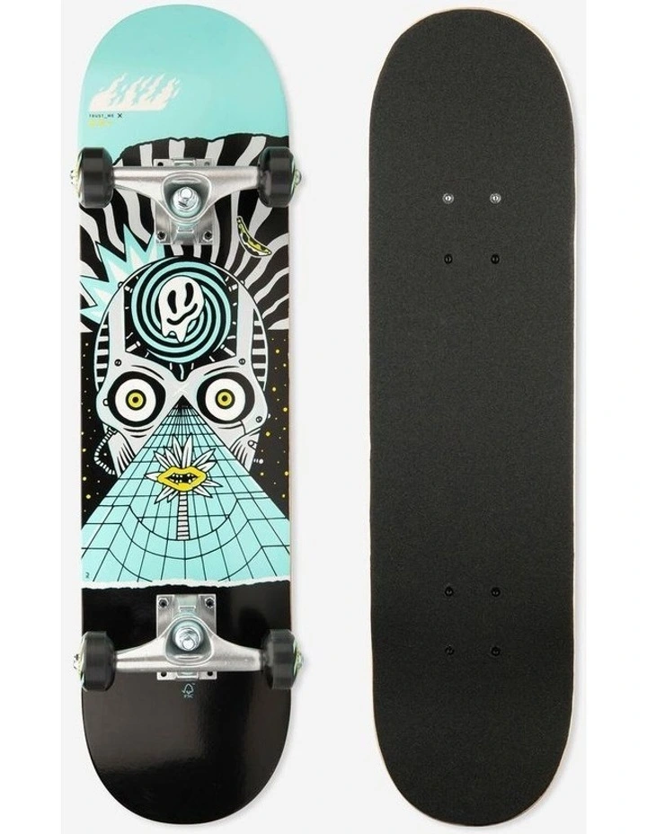 Decathlon | Kids' Skateboard 8-12 Years CP100 Mid Size 7.5 - Cosmic image 1