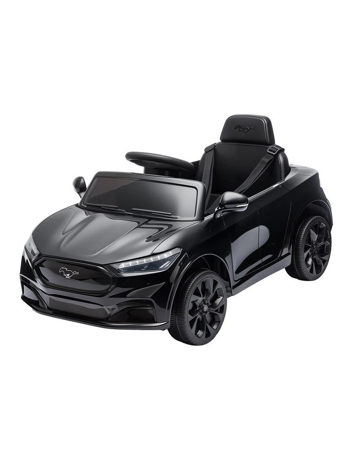 Kids Ride On Car 12V Licensed Ford Electric Toy with Remote Control Horn Music 97x61cm Black image 1