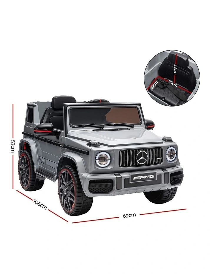 Kids Electric Ride On Car G63 Toy Cars Remote Control Grey image 2