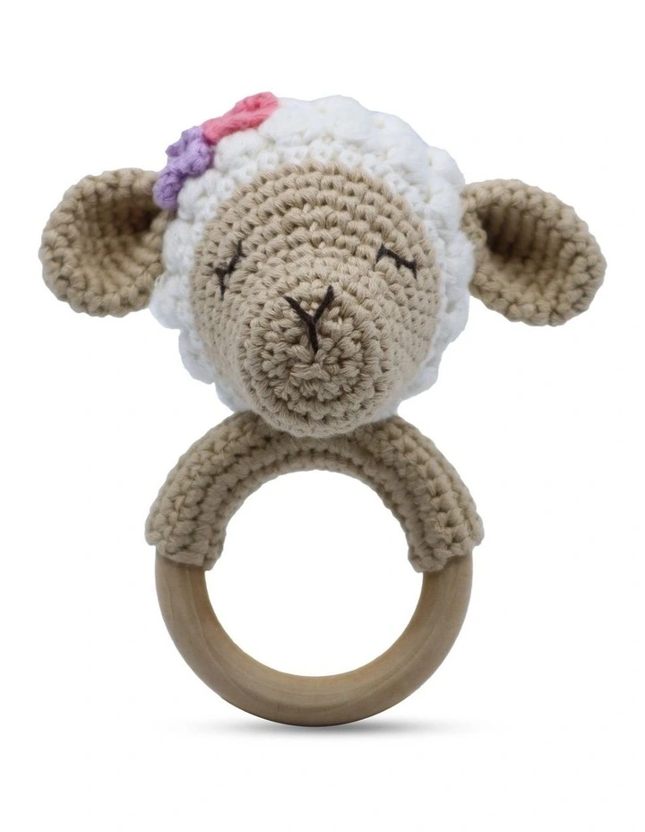 Lamb Ring Rattle image 1