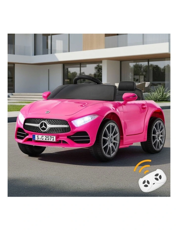 Kids Ride On Car 12V Mercedes-Benz Licensed Remote Control Toy Pink image 4