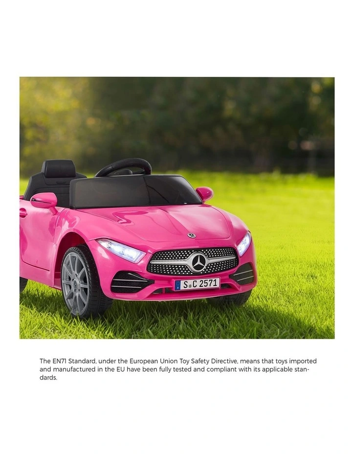 Kids Ride On Car 12V Mercedes-Benz Licensed Remote Control Toy Pink image 5