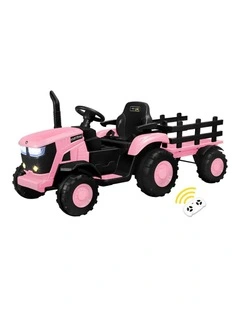 Mazam 156cm Kids Ride On Car Tractor 12V Remote Control Electric Gift Toy Pink