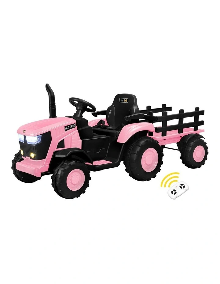 Mazam 156cm Kids Ride On Car Tractor 12V Remote Control Electric Gift Toy Pink image 1