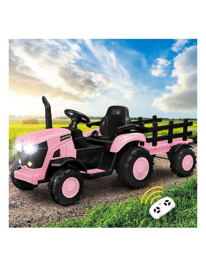 Mazam 156cm Kids Ride On Car Tractor 12V Remote Control Electric Gift Toy Pink image 4