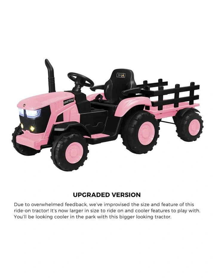 Mazam 156cm Kids Ride On Car Tractor 12V Remote Control Electric Gift Toy Pink image 5
