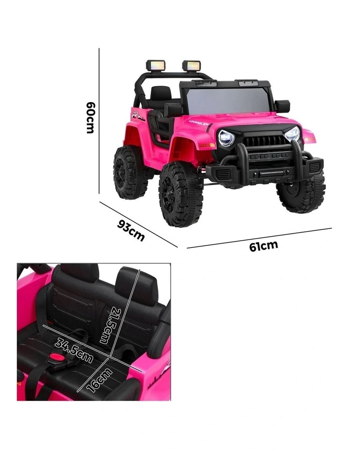 Mazam 12V Kids Ride On Car Remote Control Electric Toy Horn Music Car Pink image 3
