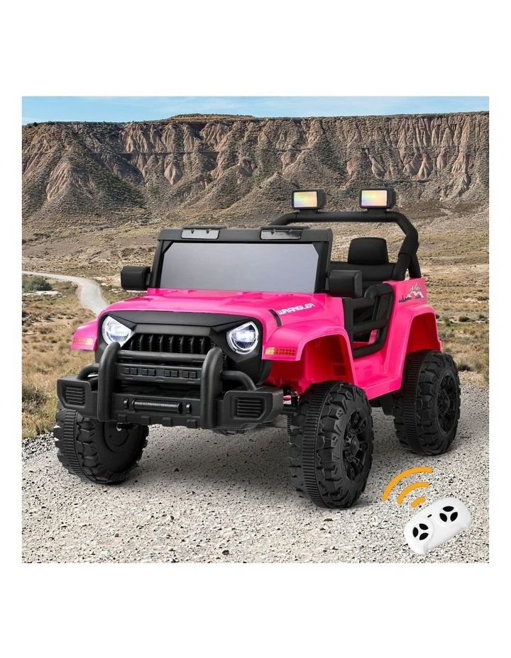 Mazam 12V Kids Ride On Car Remote Control Electric Toy Horn Music Car Pink image 4