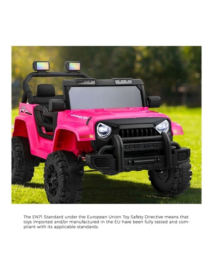 Mazam 12V Kids Ride On Car Remote Control Electric Toy Horn Music Car Pink image 5