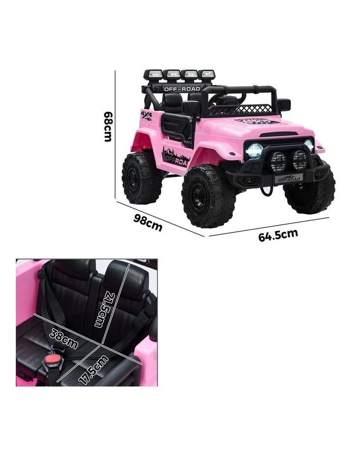 Mazam Ride on Car 12V Kids Electric Bluetooth Remote Control Battery Toy Pink image 3