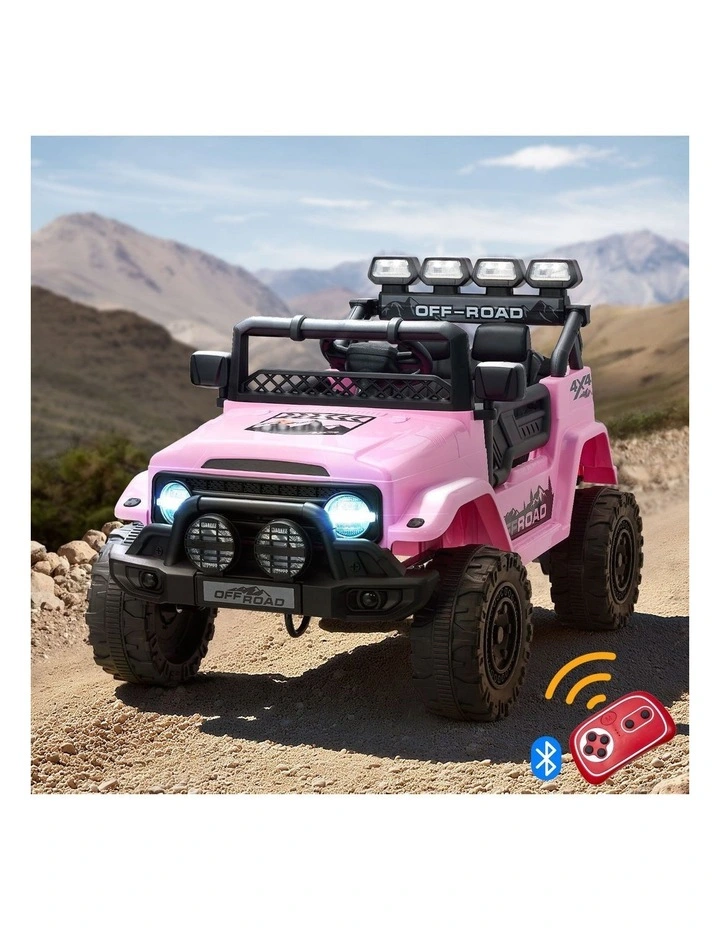 Mazam Ride on Car 12V Kids Electric Bluetooth Remote Control Battery Toy Pink image 4