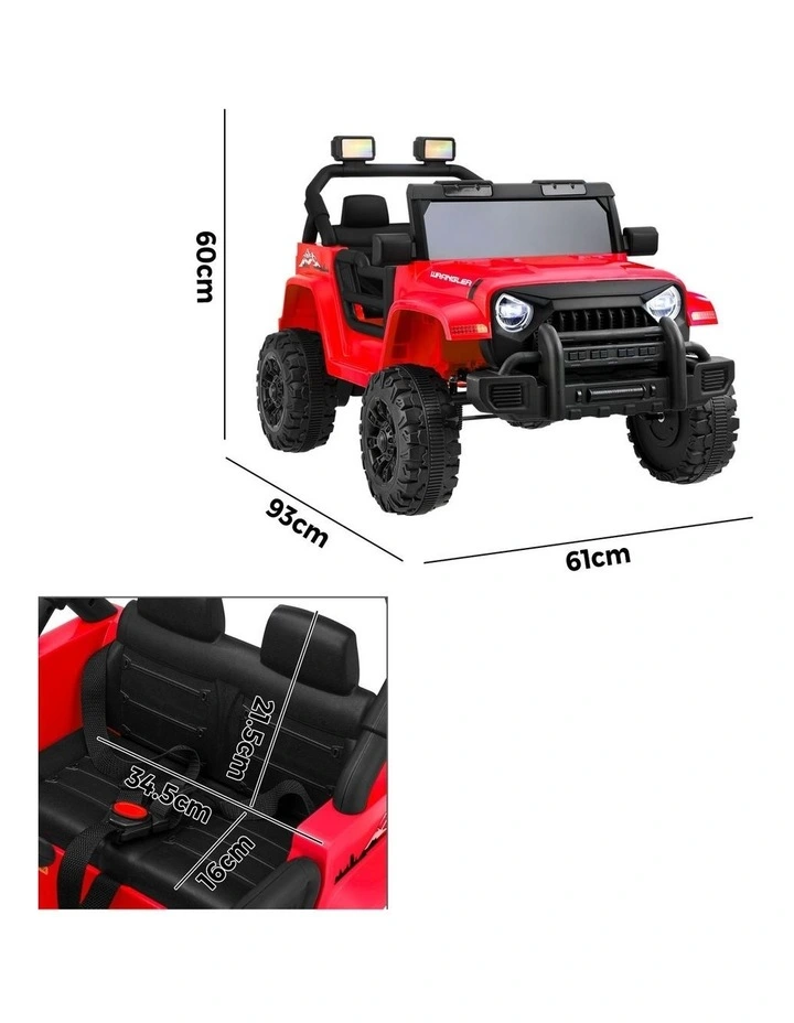 Mazam Electric Kids Ride on Car 12V Toy Battery Remote Control LED Cars Red image 3