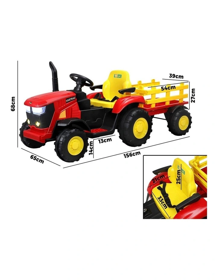 Mazam 156cm Ride On Tractor 12V Kids Electric Vehicle Toy Cars Remote Control Gift image 3