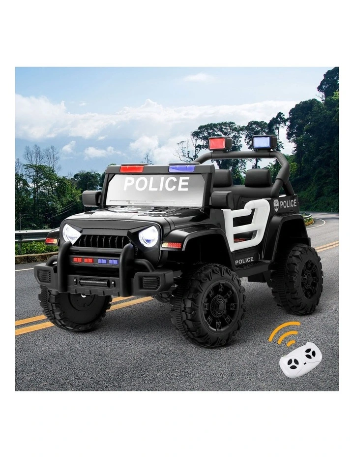 Mazam Kids Police Ride On Car 12V Electric Toy Remote Control Battery Gift Cars image 4