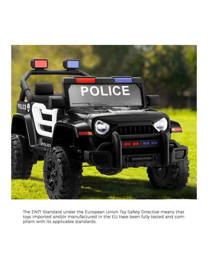 Mazam Kids Police Ride On Car 12V Electric Toy Remote Control Battery Gift Cars image 5