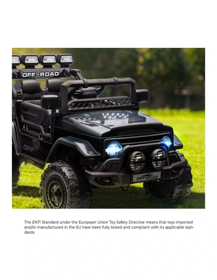 Mazam Ride on Car 12V Kids Electric Bluetooth Remote Control Cars Toy Gift Black image 5