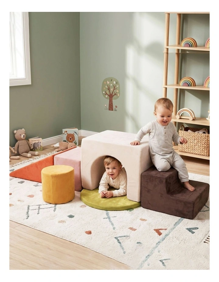 Bopeep Kids Climbing Foam Blocks Playset 7Pcs Toddler Soft Couch Crawl Play Toys image 7