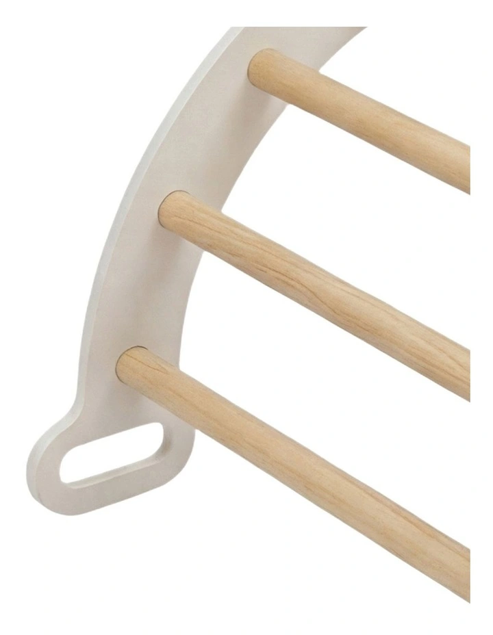 BoPeep Kids Climbing Toys Sets Toddler Toys Triangle Arch Climber Indoor White image 6